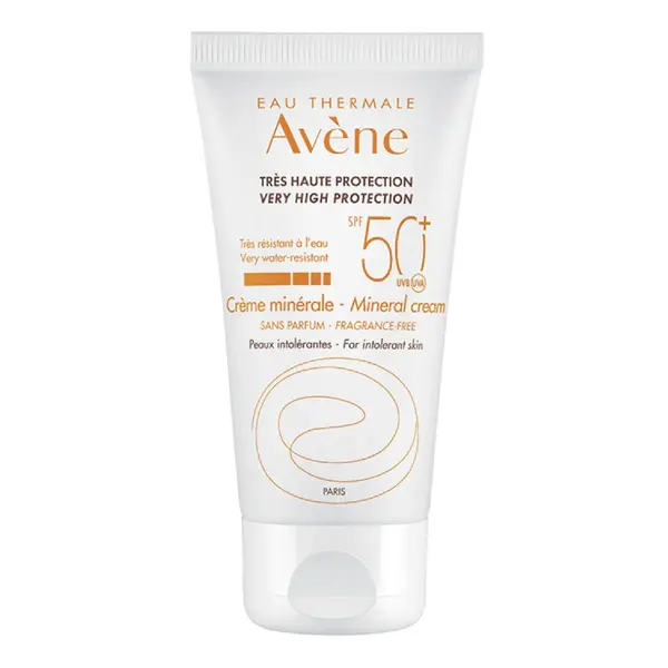 Crema minerala pentru protectie solara SPF50+, 50 ml, Avene