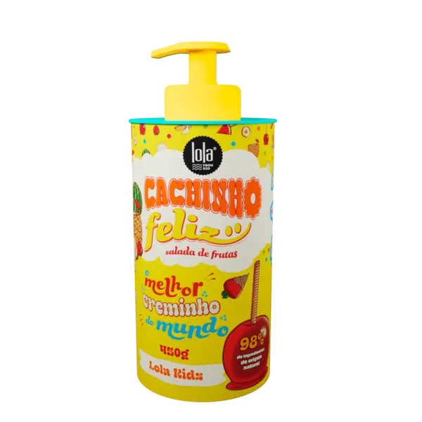 Crema pentru bucle copii cu aroma de fructe Cachinho Feliz, 450g, Lola Cosmetics