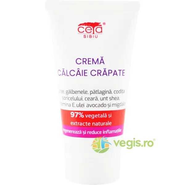 Crema pentru Calcaie Crapate cu Uree si Vitamina E 97% Vegetala 50ml