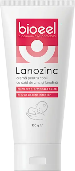Crema pentru copii Lanozinc, 100g, Bioeel