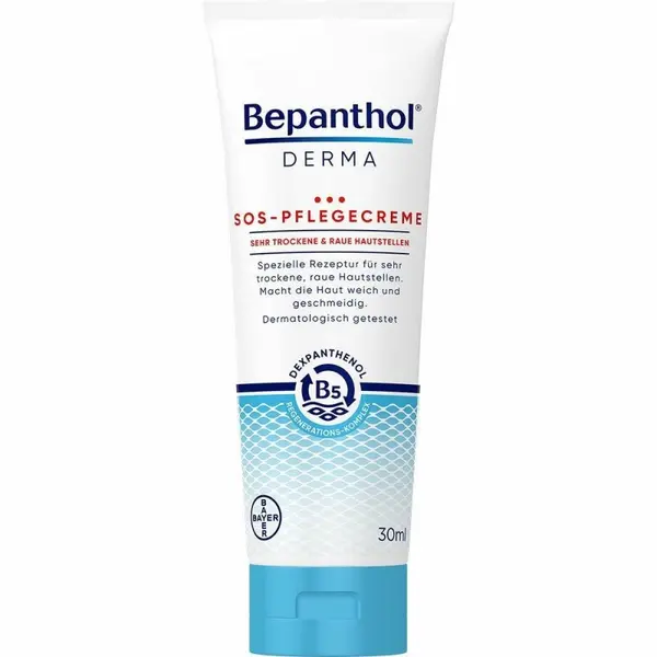 Crema pentru Corp, Bayer, Bepanthol, Derma SOS, Hidratare Intensiva si Efect Reparator, 30ml