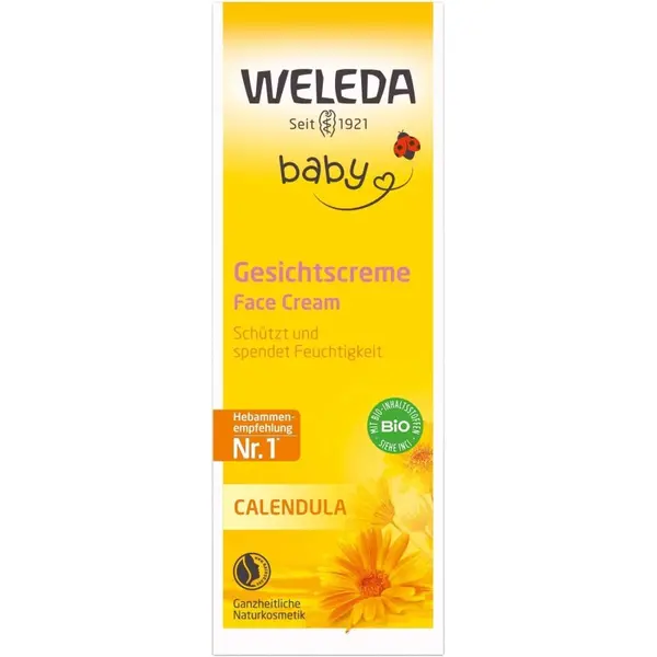 Crema pentru Fata, Weleda, Baby, Efect Hidratant, cu Galbenele, 50ml