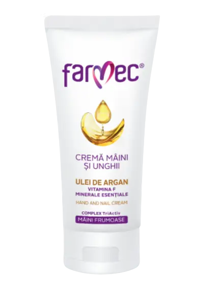 Crema pentru maini si unghii cu argan, 100ml, Farmec