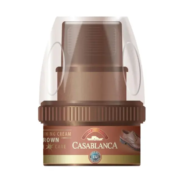 Crema pentru Pantofi cu Burete, Maro, 50 ml, 6 Bucati, Casablanca