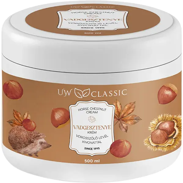 Crema pentru Picioare cu Extract de Castane si Frunze de Struguri Rosii 500ml