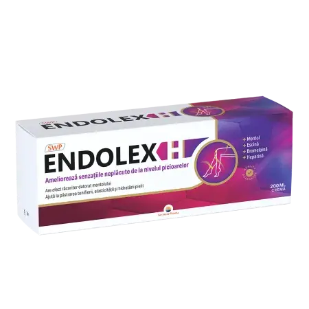 Crema pentru picioare obosite Endolex H, Sun Wave Pharma | 200 ml