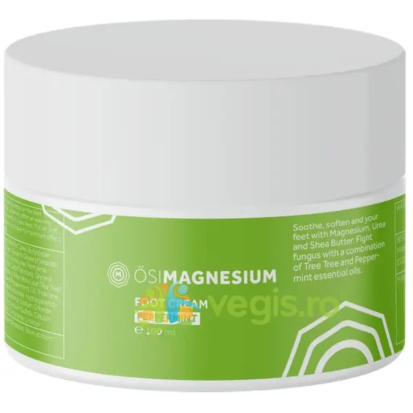 Crema pentru Picioare Obosite sau cu Afectiuni cu Magneziu si Menta 100ml
