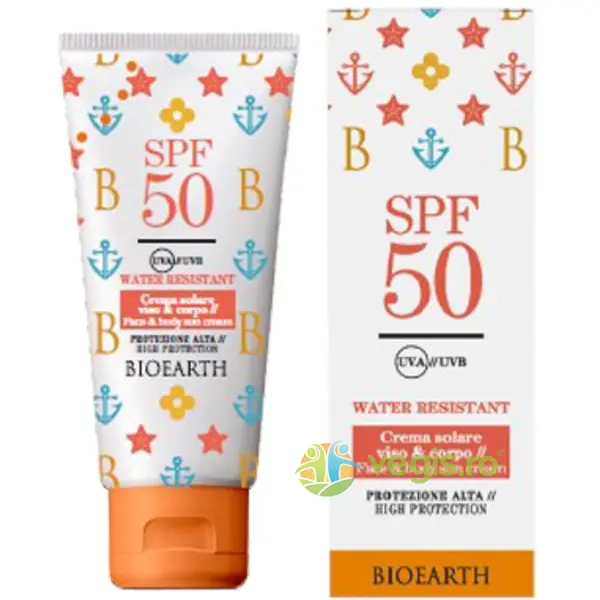Crema pentru Protectie Solara SPF50 Rezistenta la Apa 100ml