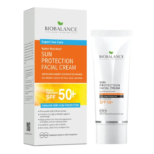 Crema protectie solara SPF50+ pentru fata, protectie foarte inalta UVA & UVB, 75 ml, Bio Balance