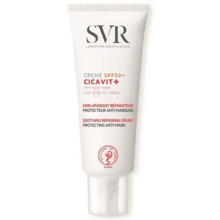 Crema reparatoare calmanta pentru fata si corp cu protectie solara SPF 50+ Cicavit+, 40 ml, SVR