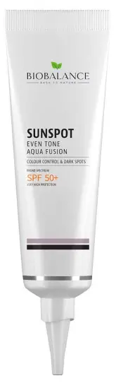 Crema solara SPF 50+ uniformizanta impotriva petelor pigmentare Aqua Fusion, 40ml, Bio Balance