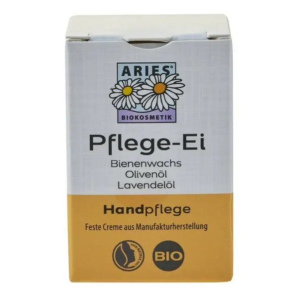 Crema solida pentru maini cu ceara de albine, ulei de masline si lavanda ecologica 50g Aries