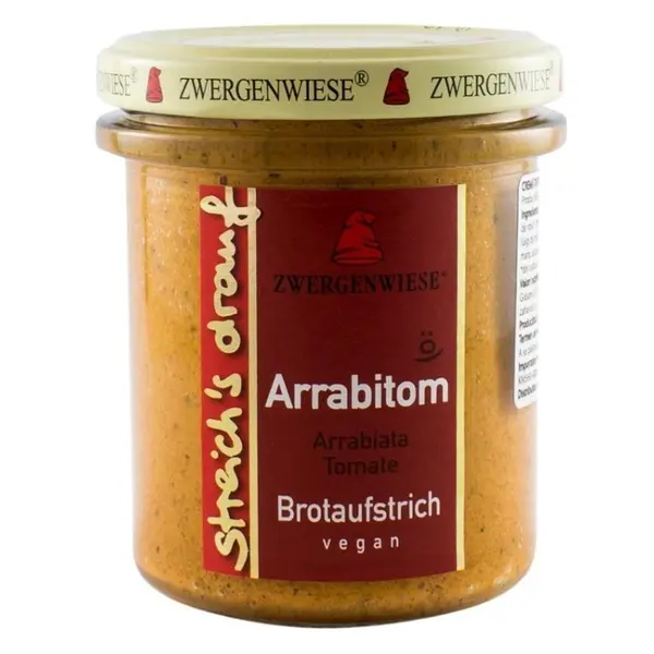 Crema Tartinabila BIO Vegetala, Arrabitom, 160 g, Zwergenwiese