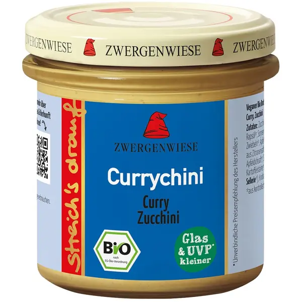 Crema tartinabila cu curry si zucchini fara gluten, eco - 135 g