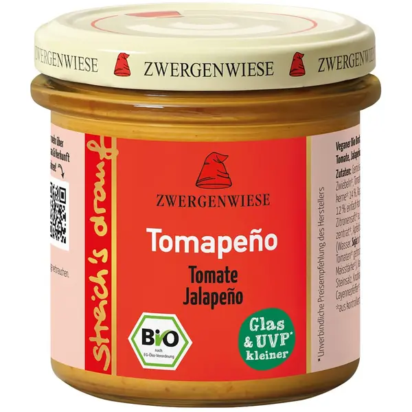 Crema tartinabila cu rosii si ardei Jalapeno fara gluten, eco - 135 g