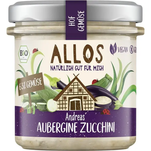 Crema tartinabila cu vinete si zucchini fara gluten, eco - 135 g