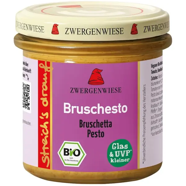 Crema tartinabila vegetala Bruschesto cu pesto, eco - 135 g