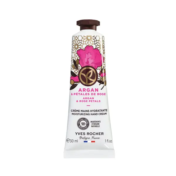 Creme pentru maini cu argan si trandafir bio, 30ml, Yves Rocher