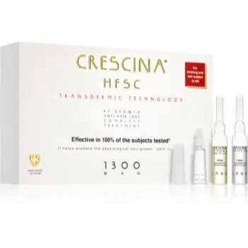 Crescina Transdermic 1300 Re-Growth and Anti-Hair Loss tratament pentru stimularea creșterii părului și anti-cădere pentru barbati