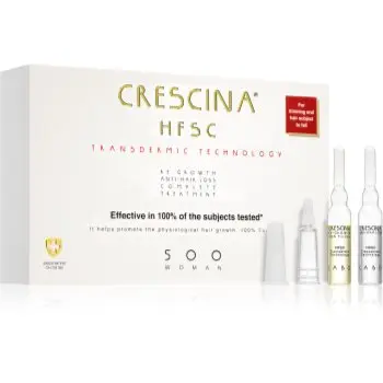 Crescina Transdermic 500 Re-Growth and Anti-Hair Loss tratament pentru stimularea creșterii părului și anti-cădere pentru femei