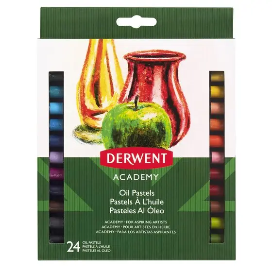 Creta uleioasa rotunda, 24culori/set, Derwent Academy