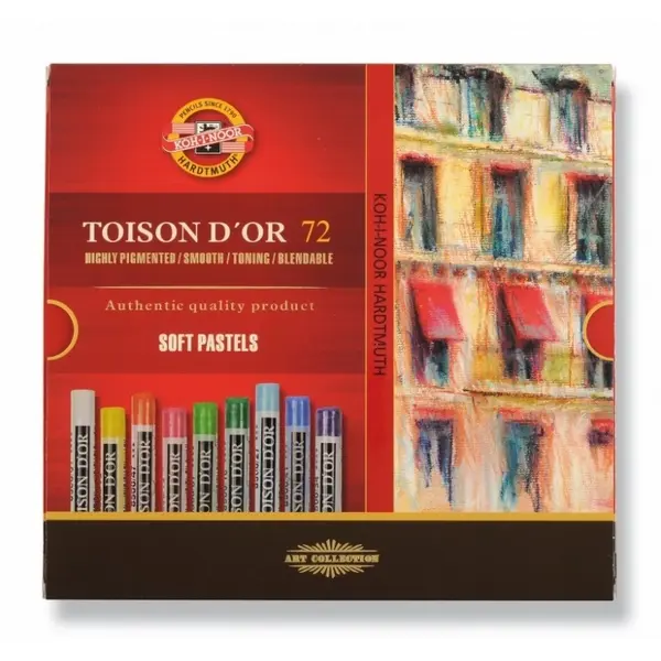 Creta uscata rotunda, 72buc/set, Toison D'OR, Art Collection Koh-I-Noor