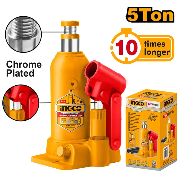 Cric Hidraulic 5T cu Extra Ridicare INGCO HBJ504