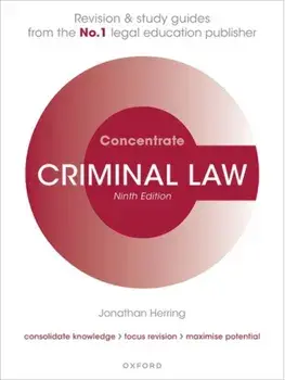 Criminal Law Concentrate. Law Revision and Study Guide, 9 Revised edition, Paperback/***
