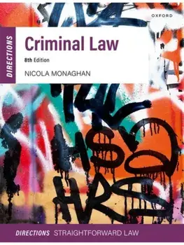 Criminal Law Directions. 8 Revised edition, Paperback/***