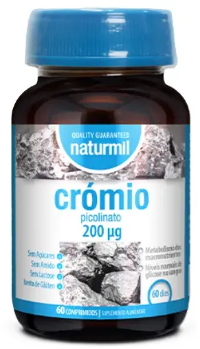 Crom Picolinat, 200 µg, 60 tablete, Naturmil