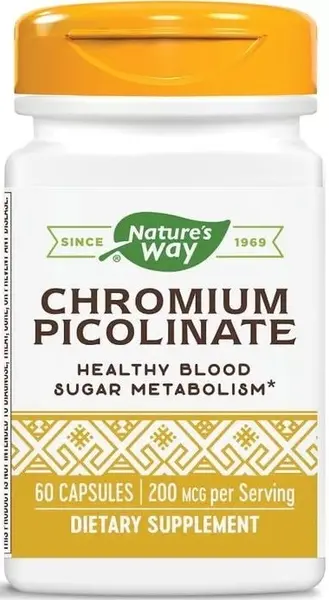 Cromium Picolinate, 200 mcg, 60 capsule, Nature's Way