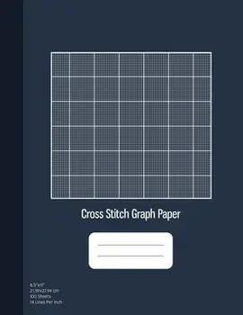 Cross Stitch Graph Paper: 14 Lines Per Inch, Graph Paper for Embroidery and Needlework, 8.5''x11'', 100 Sheets, Paperback/Graphyco Publishing