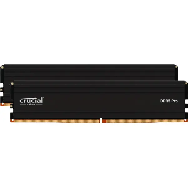CRUCIAL Kit dual memorie RAM Crucial PRO, Capacitate 48GB DDR5 (2x24 GB), Frecventa 5600, CL - 46, Negru