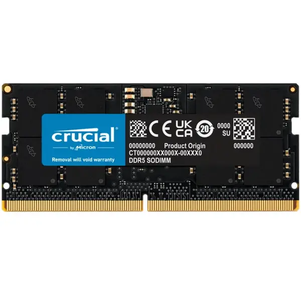 CRUCIAL Memorie RAM Crucial DDR5, SODIMM, 32GB, 5600 CL46, Negru
