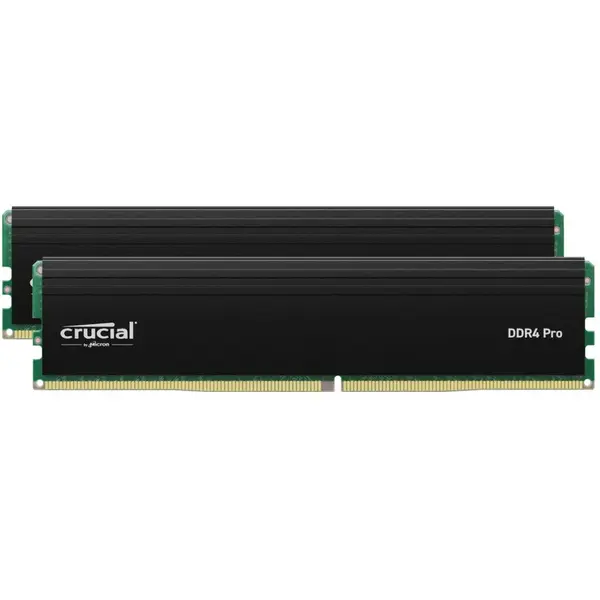 CRUCIAL Memorii Crucial Pro Black 64GB(2x32GB), DDR4-3200Mhz, CL22, Dual Channel