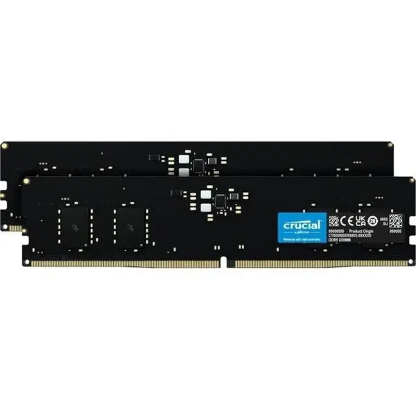CRUCIAL Memorii RAM Crucial, Dual Channel, 16 GB, DDR5, Negru