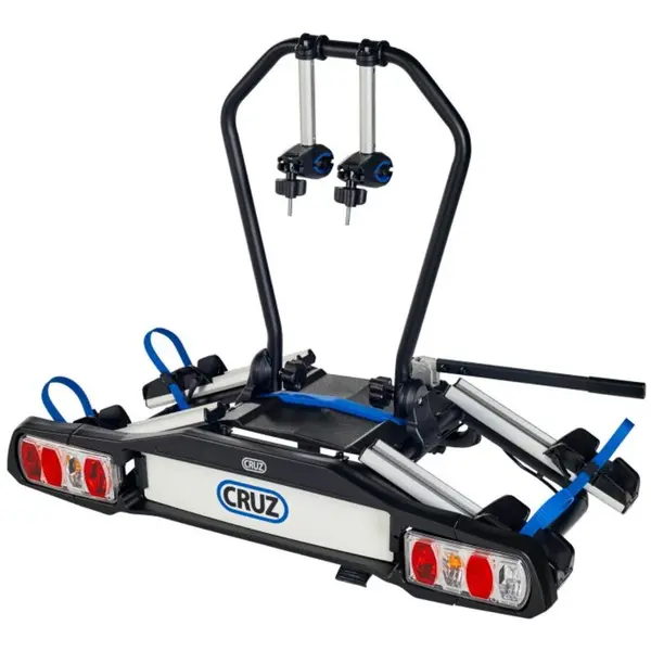 Cruz Suport pentru 2 biciclete electrice, Cruz Pivot eBike R3 940-509, cu prindere pe carligul de remorcare, 13 pini, Gri