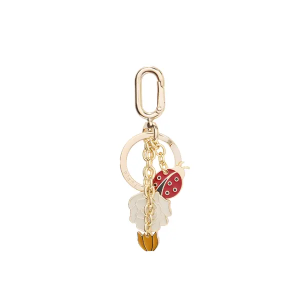 Crystal keyring panna + lacca + senape