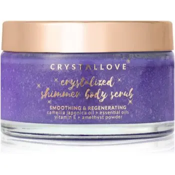 Crystallove Amethyst Shimmer Body Scrub exfoliant pentru corp