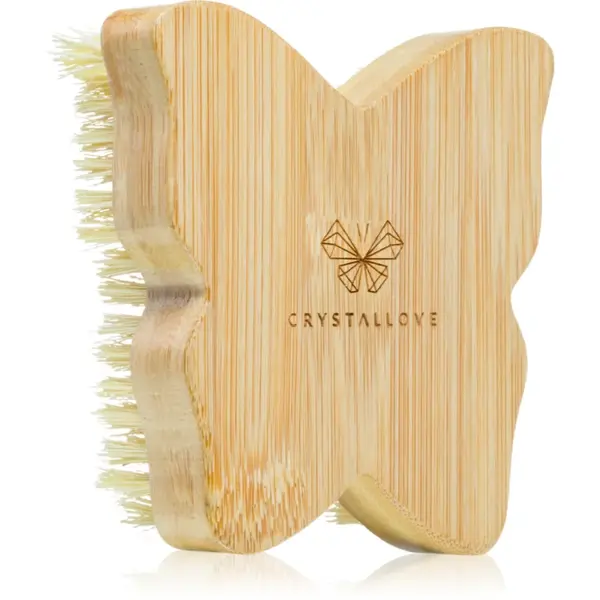 Crystallove Bamboo Butterfly Agave Body Brush perie pentru masaj pentru corp 1 buc