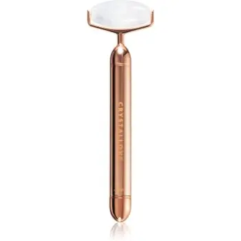 Crystallove Clear Quartz Vibrating Roller accesoriu de masaj faciale