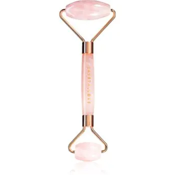 Crystallove Rose Quartz Roller rolă pentru masaj faciale