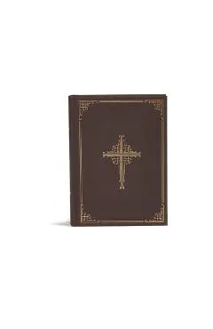 CSB Ancient Faith Study Bible, Brown Cloth-Over-Board: Black Letter, Church Fathers, Study Notes and Commentary, Ribbon Marker, Sewn Binding, Easy-To- - Holman Bible Staff