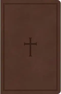 CSB Large Print Personal Size Reference Bible, Brown Leathertouch - Csb Bibles By Holman