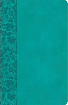 CSB Large Print Personal Size Reference Bible, Teal Leathertouch - Csb Bibles By Holman