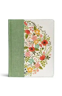 CSB Notetaking Bible, Sage Cloth Over Board - Csb Bibles By Holman