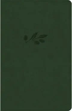 CSB Thinline Bible, Olive Leathertouch - Csb Bibles By Holman