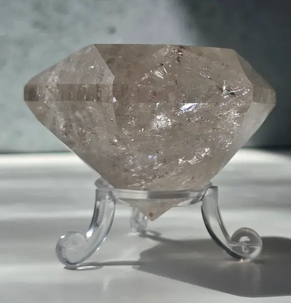 Cuart forma diamant calitate extra, cristal de stanca/cuart incolor m12