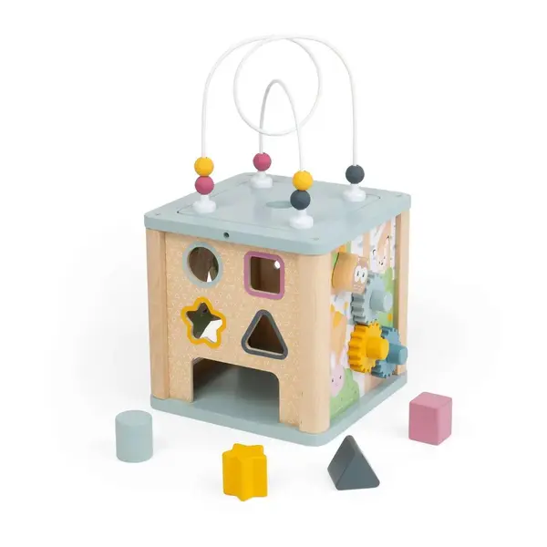 Cub 5 in 1 cu activitati - Pastel