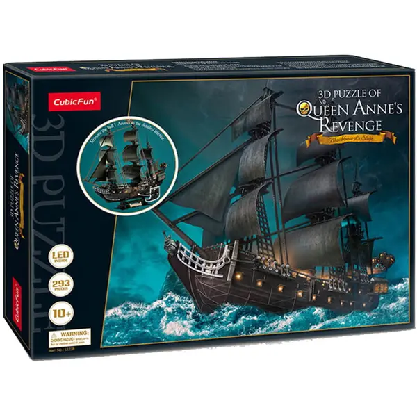 Cubic Fun Puzzle 3D Cubic Fun LED - Nava Queen Anne, 293 piese